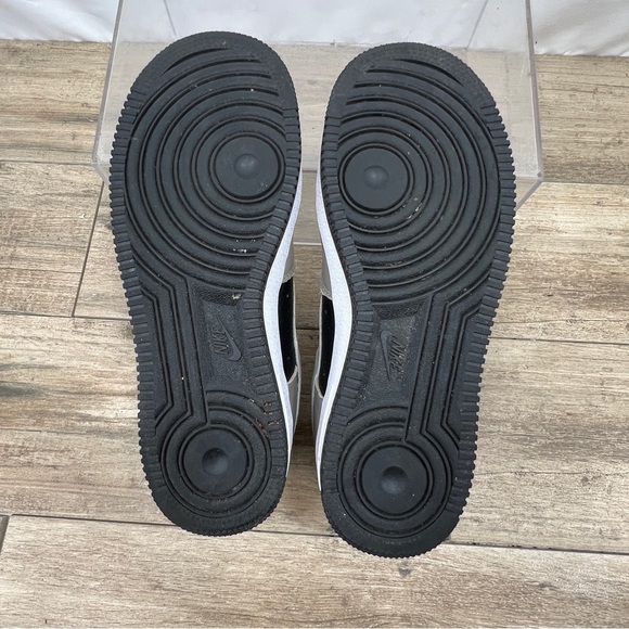 Nike Air Force 1 Low Leather Grey Black White Cobblestone Classic ‎ size 9 - Picture 8 of 12
